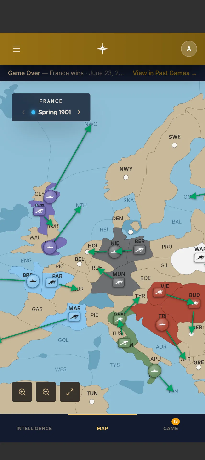 Atlas Diplomacy screenshot